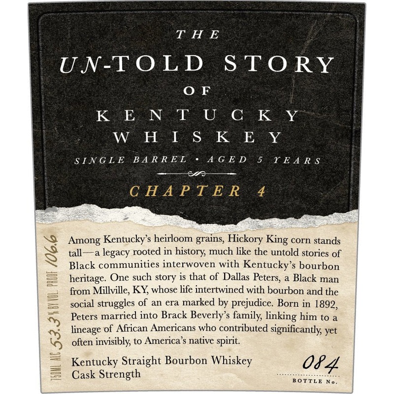 The Untold Story of Kentucky Whiskey Chapter 4 Single Barrel, 5Year